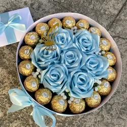 7 rosas eternas + 17 Ferrero Rocher 