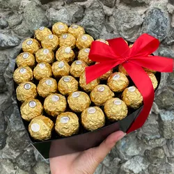 Corazón de 37 bombones 