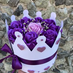 Corona de rosas (se abre, es una caja de regalo)