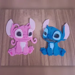 Ángel y Stitch 12 cm 