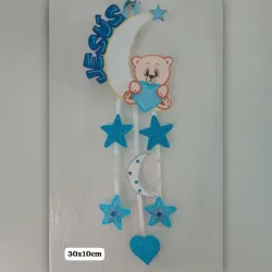 Colgante de osito en la luna 30 cm #1