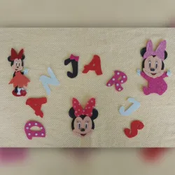 Letra 6cm+ Minnie X3