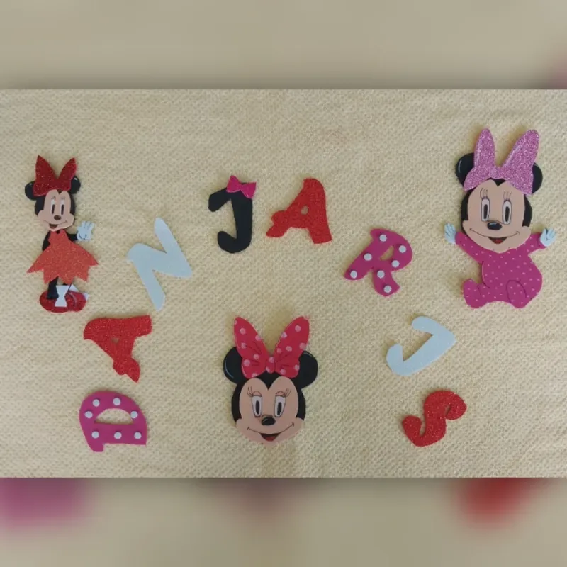 Letra 6cm+ Minnie X3