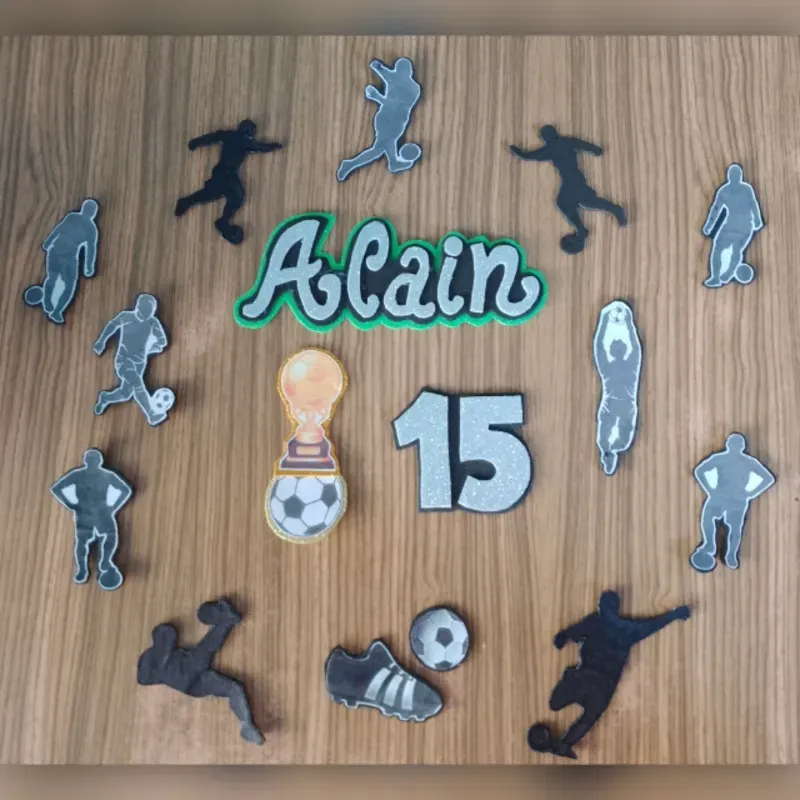 Topper de fútbol personalizado 15 años