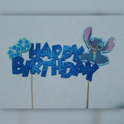 Topper Happy Birthday Stitch 