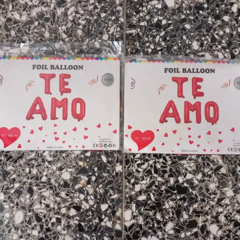 Cartel inflable de Te Amo