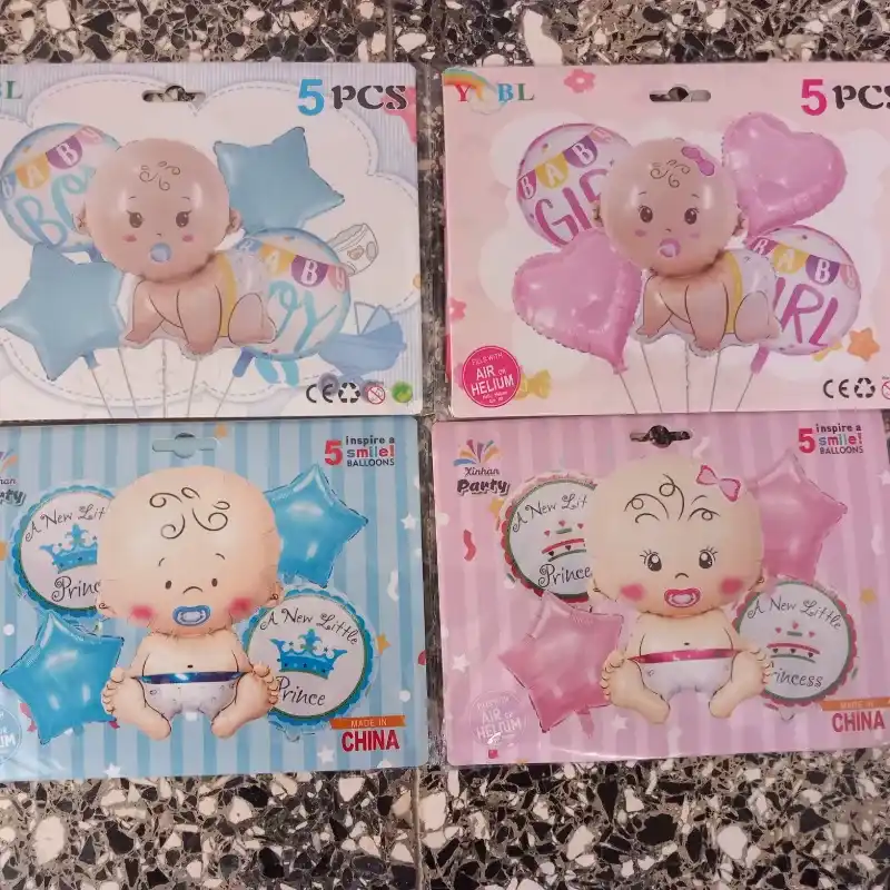 Set de globos para revelación de sexo 
