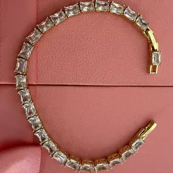 Brazalette con circonias corte rectangular