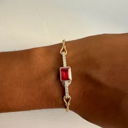 Brazalette de piedra roja