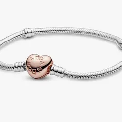 Cierre de corazón rose gold