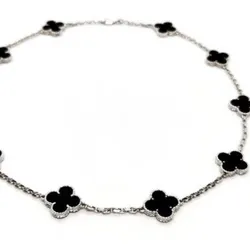 Collar Trébol Negro