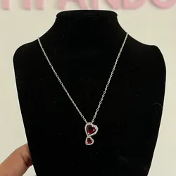 Dije de Corazón Rojo Doble