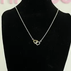 Dije de Doble Corazon entrelazado