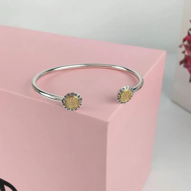 Esclava con detalles en dorado