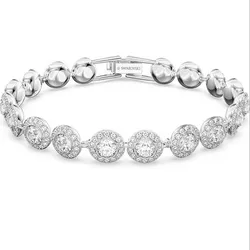 Manilla Angelic Plateada Swarovski