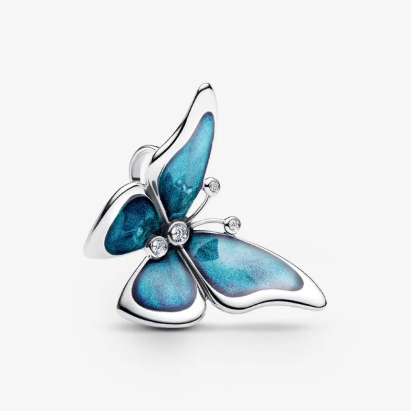 Mariposa Azul Grande 