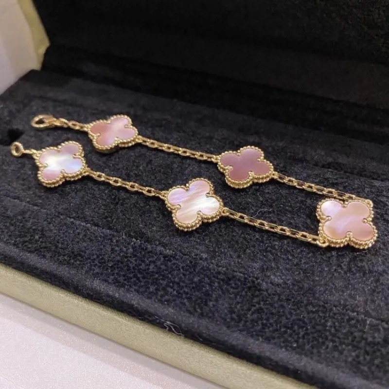 Pulsera de Trébol Rosa Tornasol