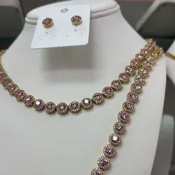Set de gargantilla Rosa Pastel