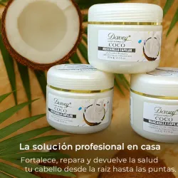 Tratamiento capilar de coco