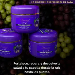 Tratamiento capilar de uvas