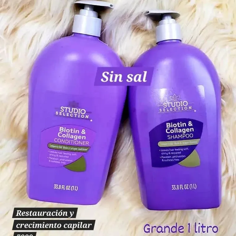 Juego champú y acondicionador biotina 