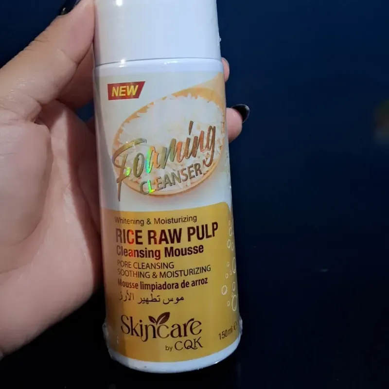 Espuma limpiadora arroz