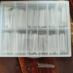 Caja de uñas Coffin largas