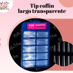 Caja uña coffin 100 piezas