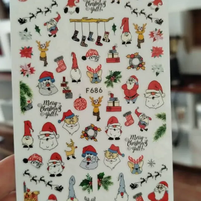 Calcomanías para navidad 