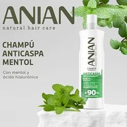 Champú anticaspa mentol
