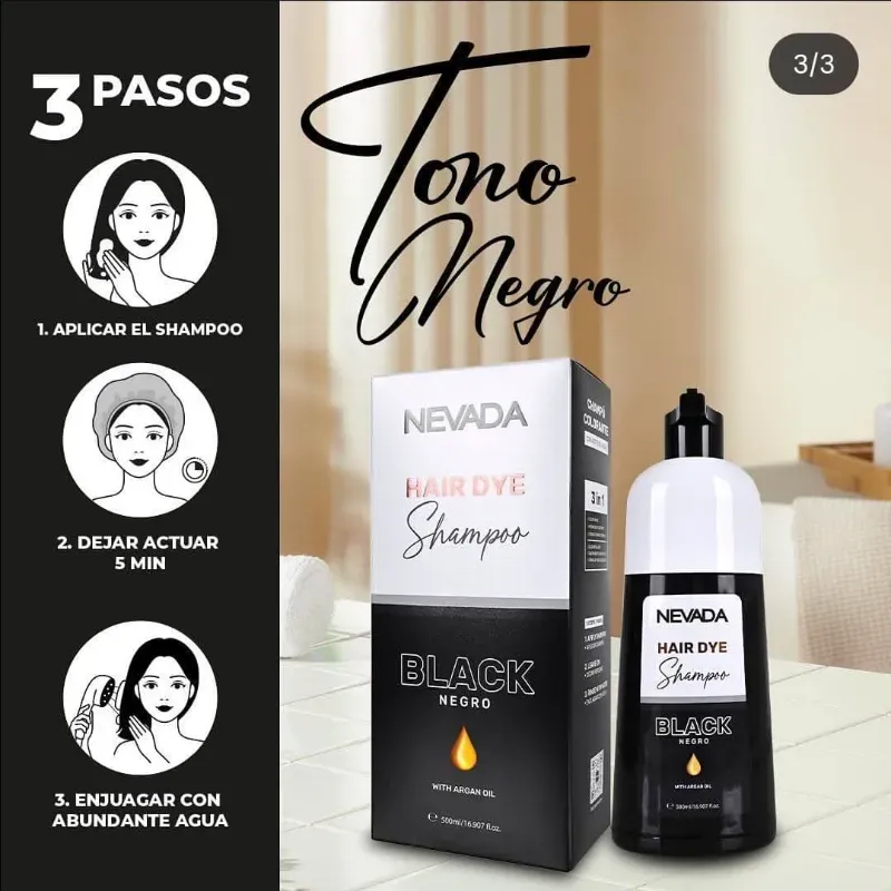 Champú tinte negro