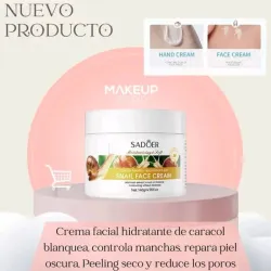 Crema facial hidratante de caracol 
