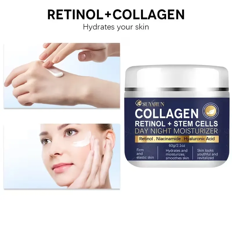 Crema hidratante con retinol y colágeno