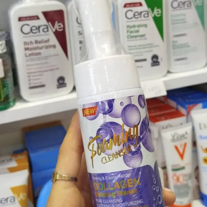 Espuma limpiadora de colágeno