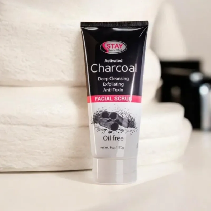 Exfoliante facial con carbón activado