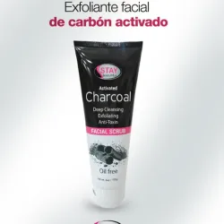 Exfoliante facial con carbón activado