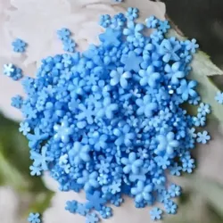 Flor de resina azul 