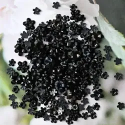 Flor de resina negra