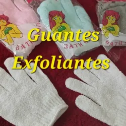 Guantes exfoliantes para bañarse 