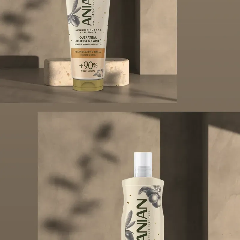 Juego de champú keratina jojoba y karite