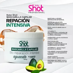 Mascarilla capilar de coco y aguacate 