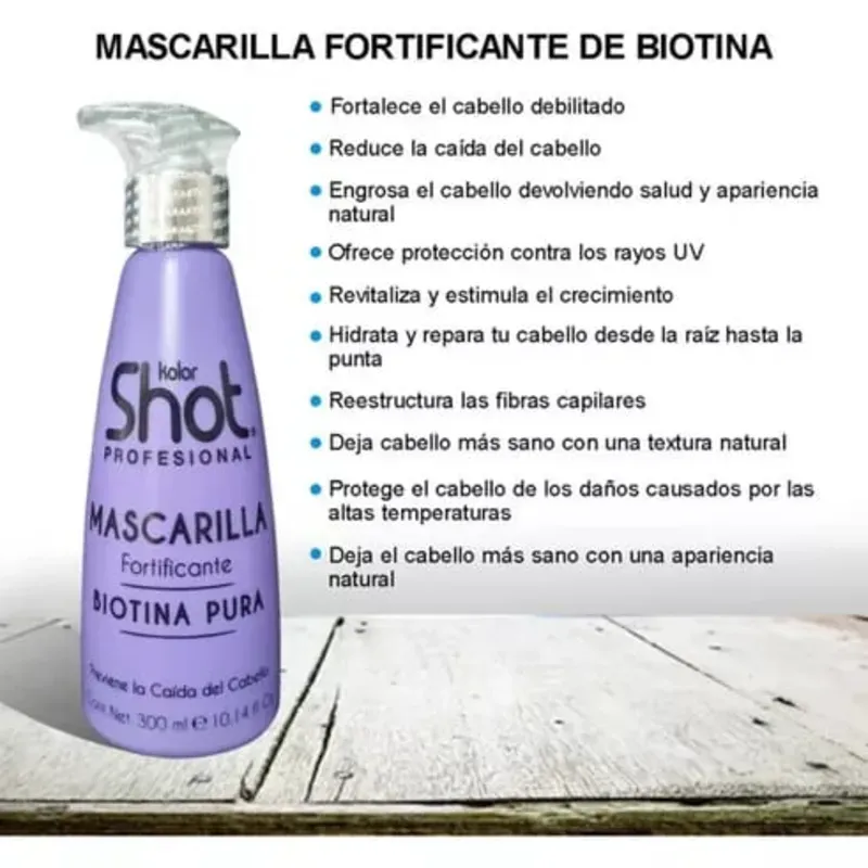 Mascarilla de biotina