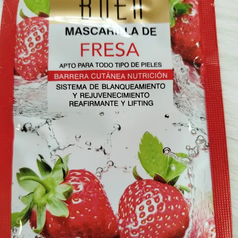 Mascarilla de fresa 