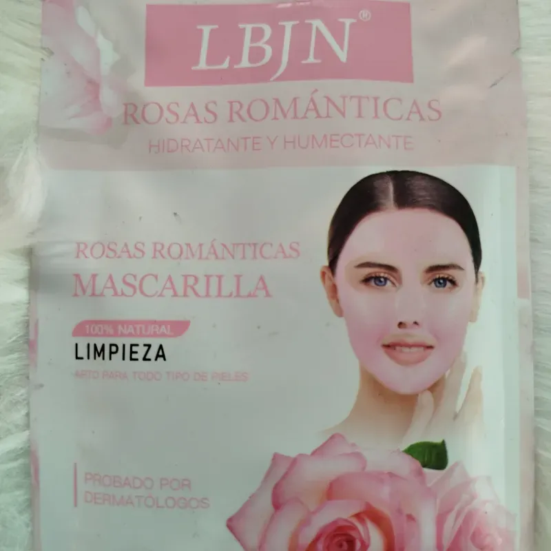 Mascarilla de rosa