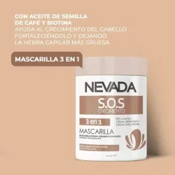 Mascarilla Nevada d aceite de semilla de café y Biotina