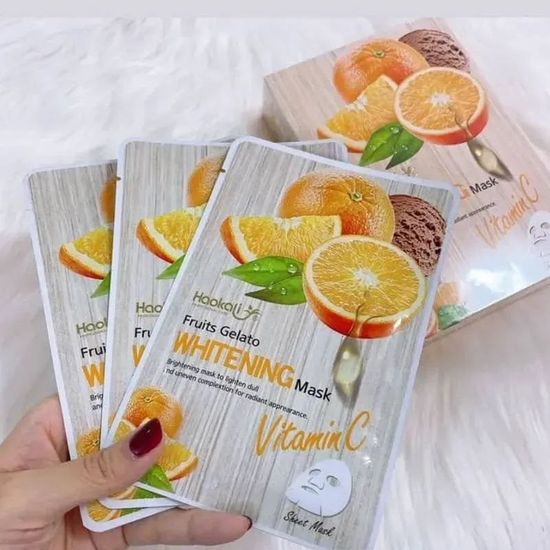 Mascarillas de velo de vitamina C 