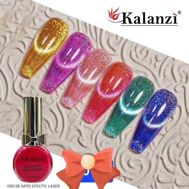 Ojo de gato efecto neón 