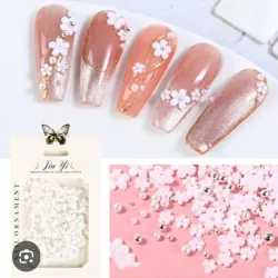 Paquete de flor de resina blanca