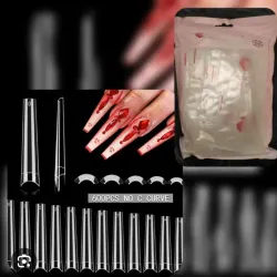 Paquete de uñas cofins largas