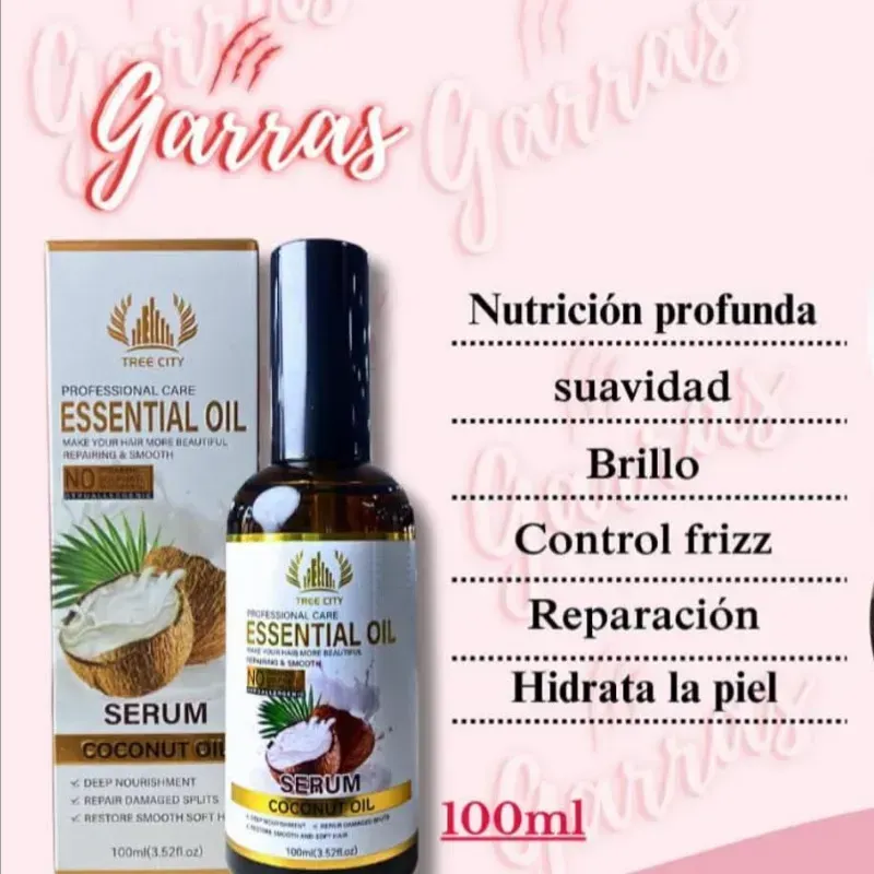 Sérum capilar de aceite de coco 